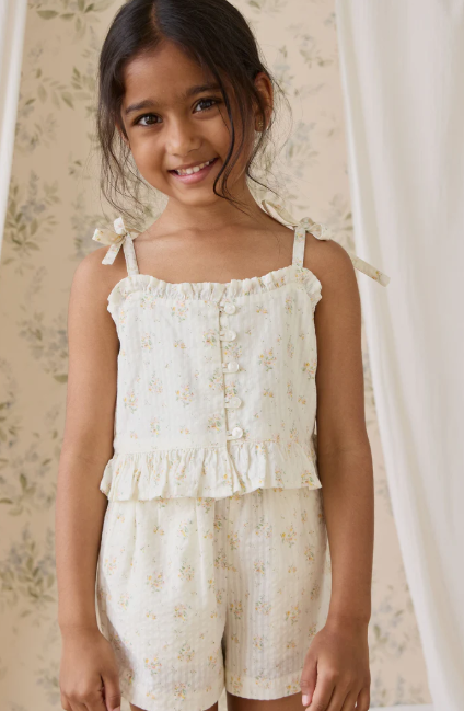 Organic Cotton Mirabel Top - Justine Parchment