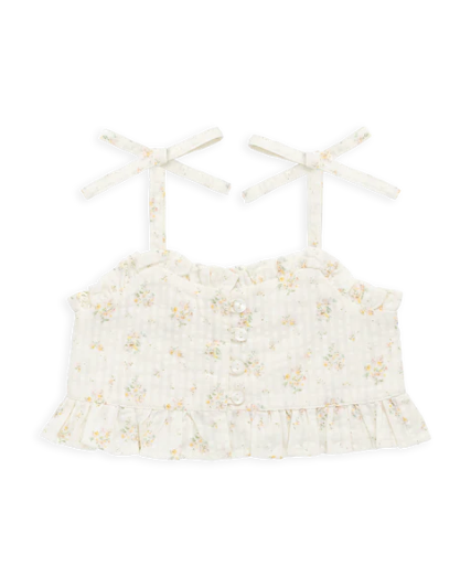 Organic Cotton Mirabel Top - Justine Parchment