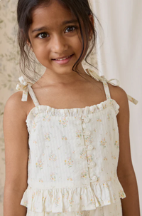 Organic Cotton Mirabel Top - Justine Parchment