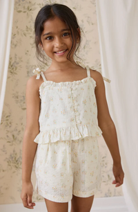 Organic Cotton Mirabel Top - Justine Parchment