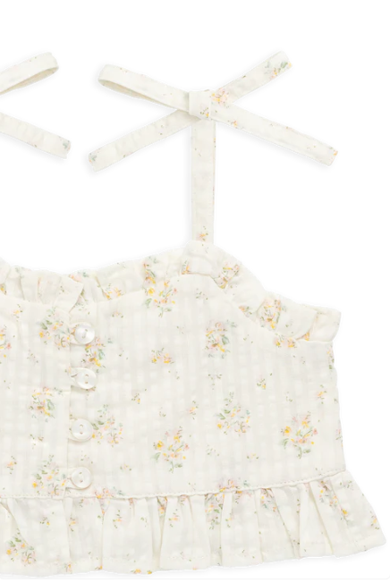 Organic Cotton Mirabel Top - Justine Parchment