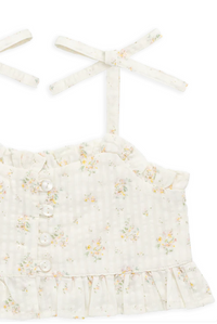 Organic Cotton Mirabel Top - Justine Parchment
