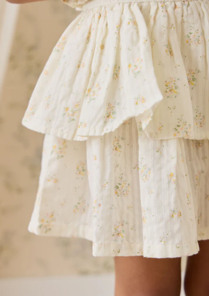 Organic Cotton Cosette Skirt - Justine Parchment
