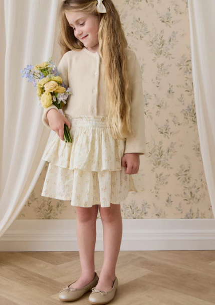 Organic Cotton Cosette Skirt - Justine Parchment
