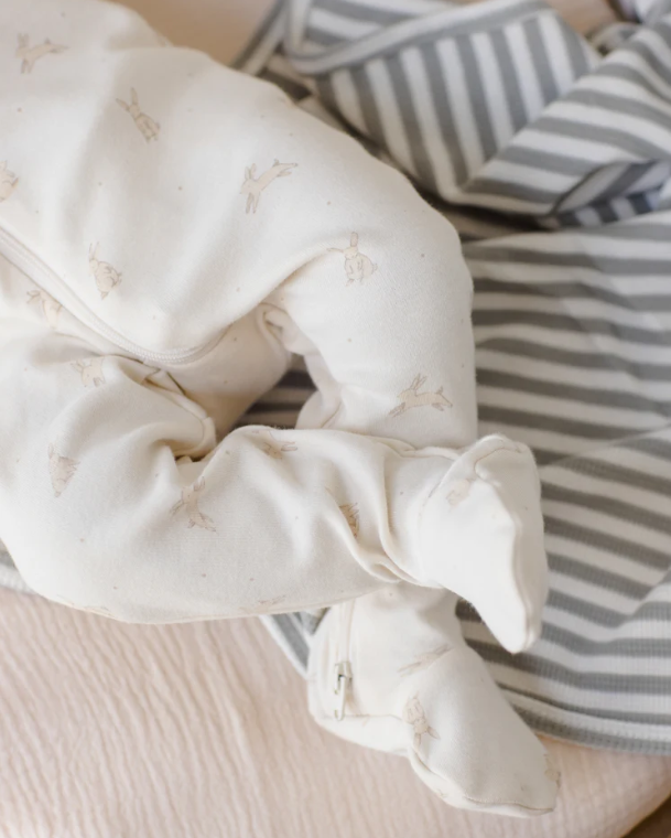Zip Long Sleeve Sleeper Footie Bunnies