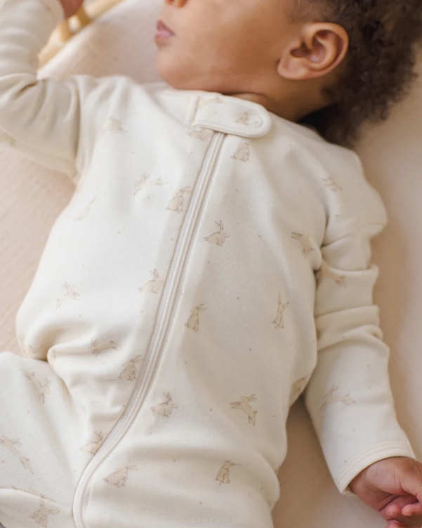 Zip Long Sleeve Sleeper Footie Bunnies