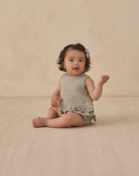 Ruffled Tulip Top + Bloomer Set Sage