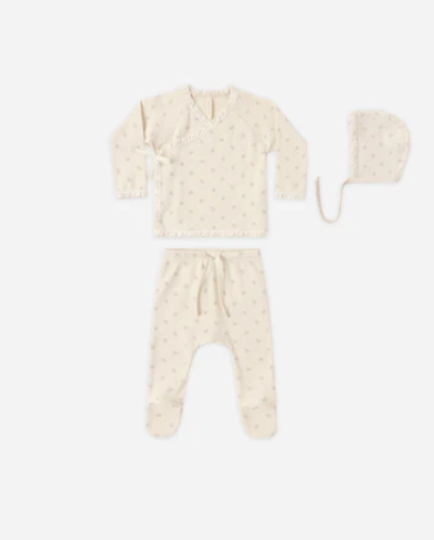 Take Home Set Mauve Ditsy - Newborn