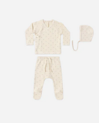 Take Home Set Mauve Ditsy - Newborn