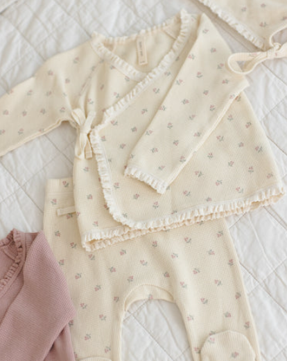 Take Home Set Mauve Ditsy - Newborn