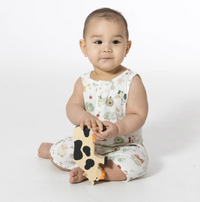 Cute Farm Animals Uni Sleeveless Shortie Romper