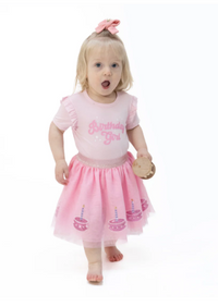 Birthday Tutu Skirt with Bike Shorts