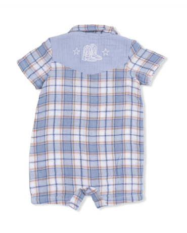 Western Boot Plaid Western Pearl Snap Shortie