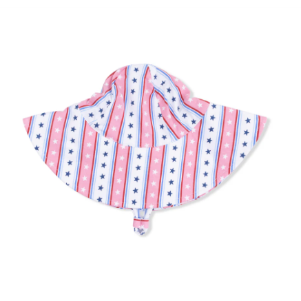 Stars and Stripes Wide Brim Sun Hat