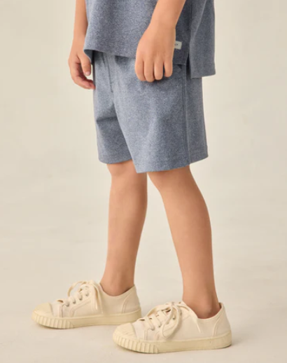 Oceanside Tech Short Heathered Marine