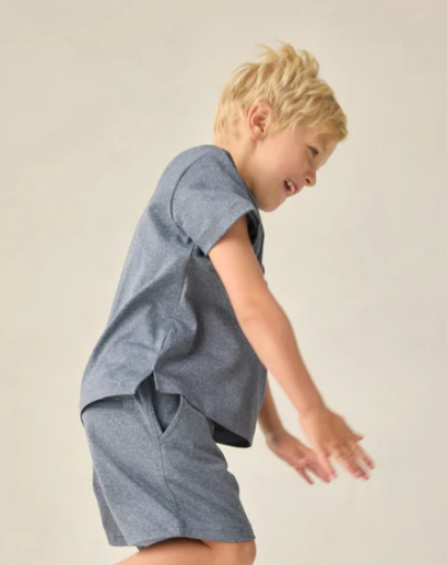 Cove Essential Tee Heathered Marine