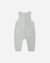 Button Jumpsuit Green Gingham