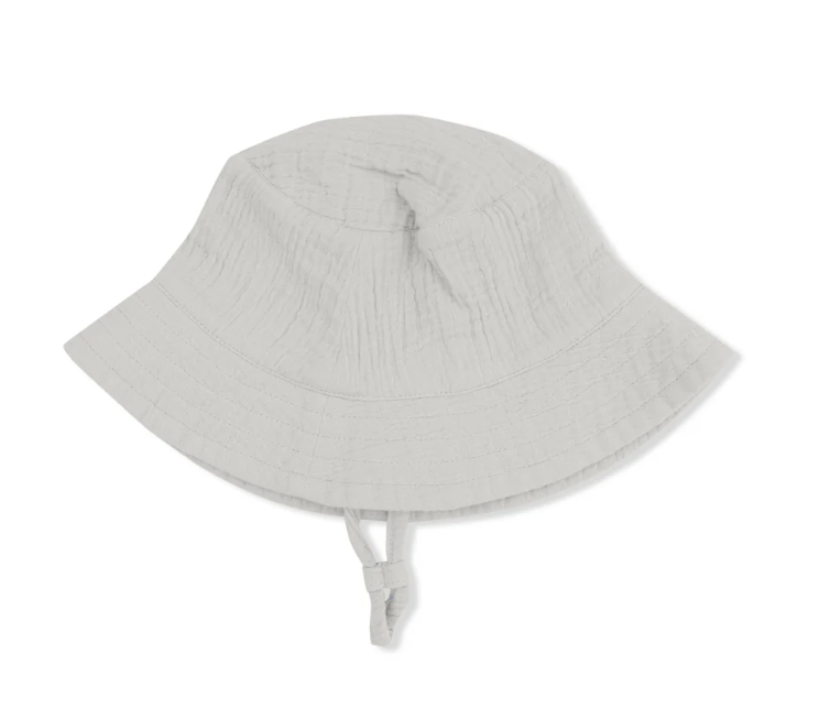 Solid Muslin Desert Green Bucket Hat