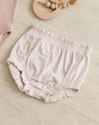 Gathered Bloomer Oat Micro Stripe