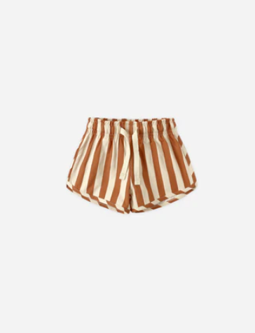 Boys Swim Short Retro Poppy Stripe