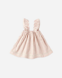 Ruffle Tank Dress Vintage Stripe
