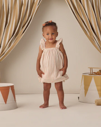 Ruffle Tank Dress Vintage Stripe