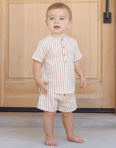 Woven Short Vintage Stripe