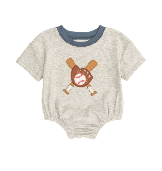 Grey Baseball T-shirt Bubble