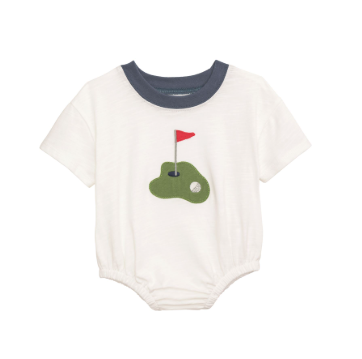 Boy Golf Tshirt Bubble White