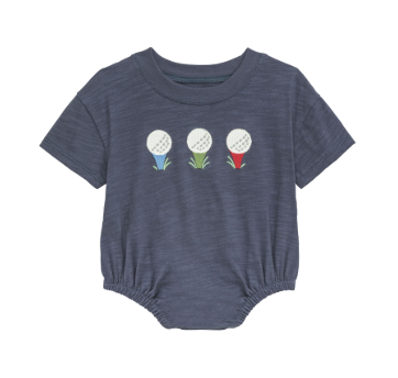 Boy Golf Tshirt Bubble Navy