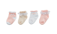 Pink Pointelle Baby Sock Set