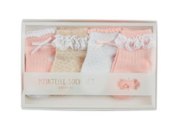 Pink Pointelle Baby Sock Set