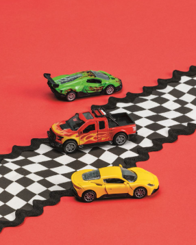 Light Up Sound Metal Pull-Back Cars