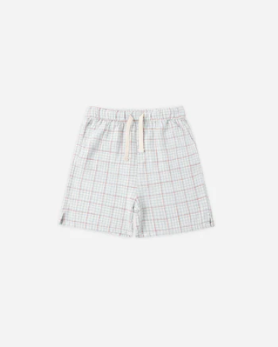 Perry Short Light Blue Plaid
