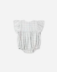 Kalea Romper Light Blue Plaid