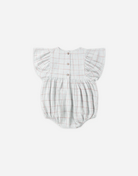 Kalea Romper Light Blue Plaid