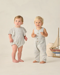 Kalea Romper Light Blue Plaid