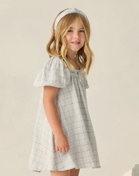 Sabrina Mini Dress Light Blue Plaid