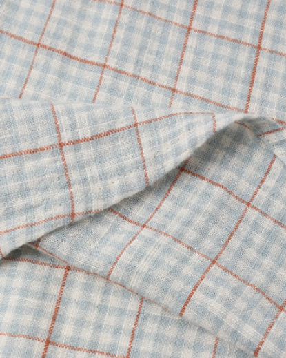 Sabrina Mini Dress Light Blue Plaid