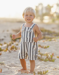 Denim Shortall Navy Stripe