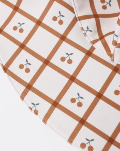 Floppy Swim Hat Cherry Check