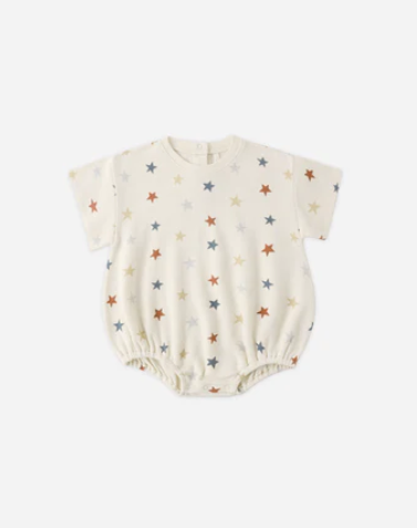 Relaxed Bubble Romper Stars