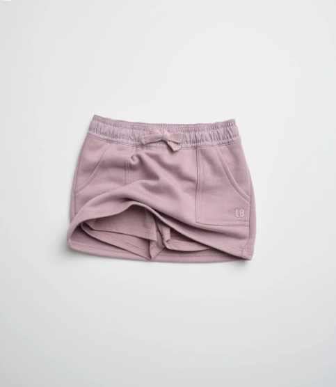 Stitch Pocket Skort - Dusty Purple