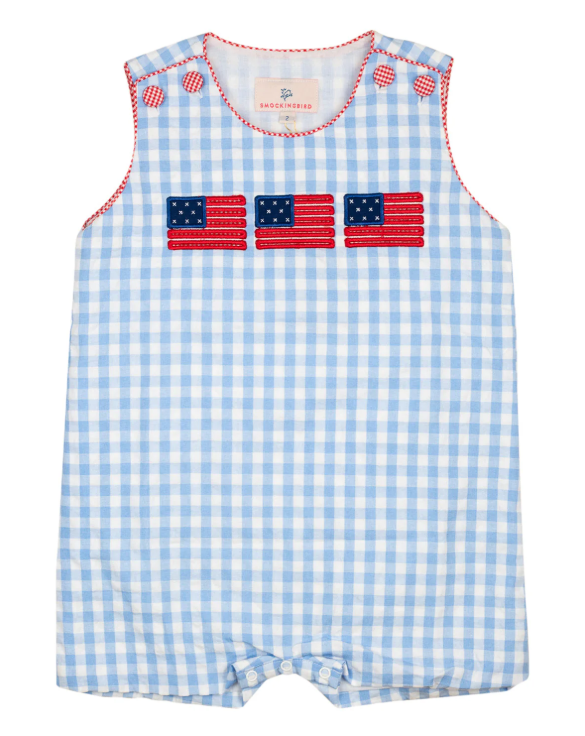American Flag Applique Shortall