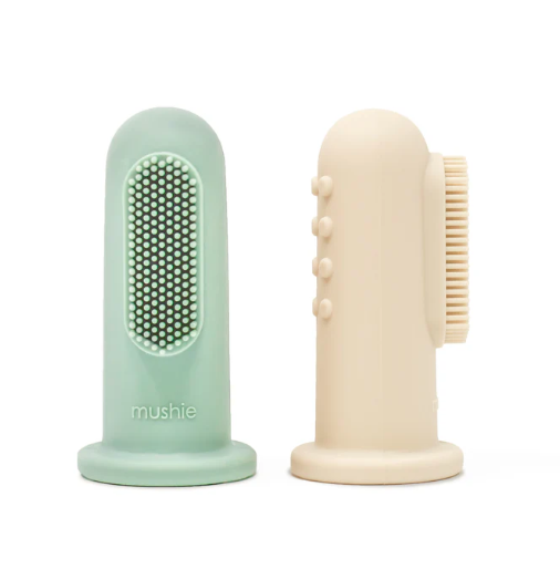Finger Toothbrush Shifting Sand/Cambridge Blue