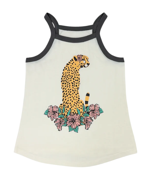 Wild Child Cotton Jersey Race Back Tank Top
