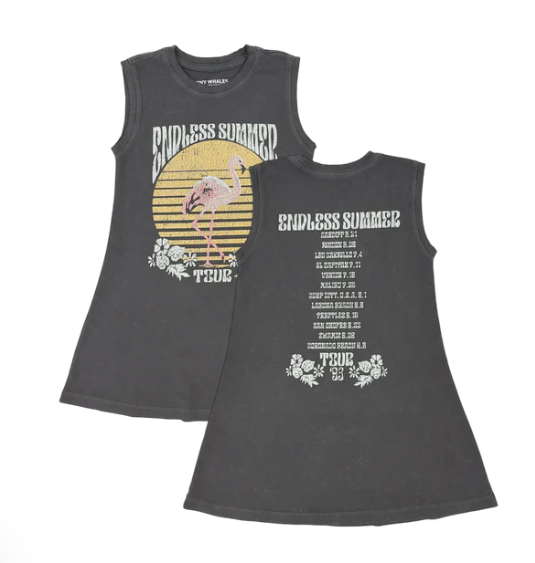 Endless Summer Tour Cotton Jersey Girls Muscle Tee Dress