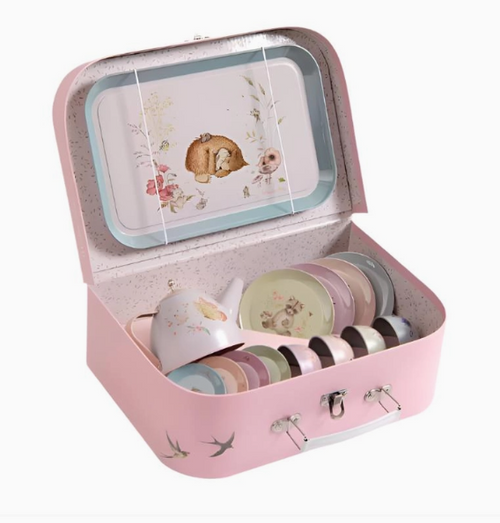 Suitcase - Tea Party Metal Set the Rosalies - Moulin Roty