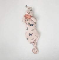Knotted Gown with Hat Set in Blush Butterfly - Newborn