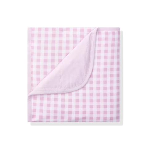 Baby Blanket in Gingham Thistle